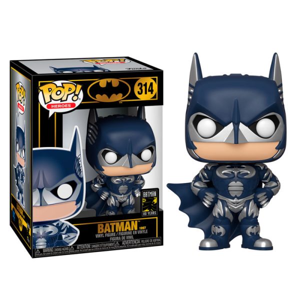 funko pop batman con traje azul y metálico