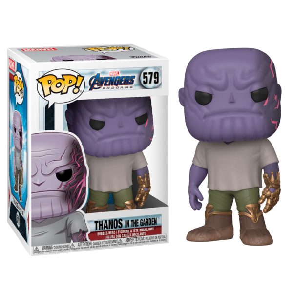 funko pop thanos en el jardín