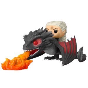 funko pop daenerys en drogon ardiente