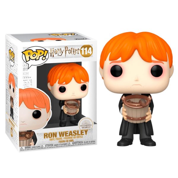 funko de ron vomitando babosas en un cubo