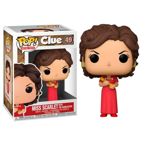 funko pop miss scarlett con candelabro