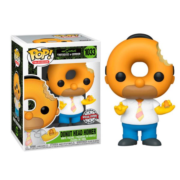 Funko de Homer Simpson con cabeza de Donut