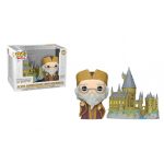 funko dumbledore con castillo de Hogwarts