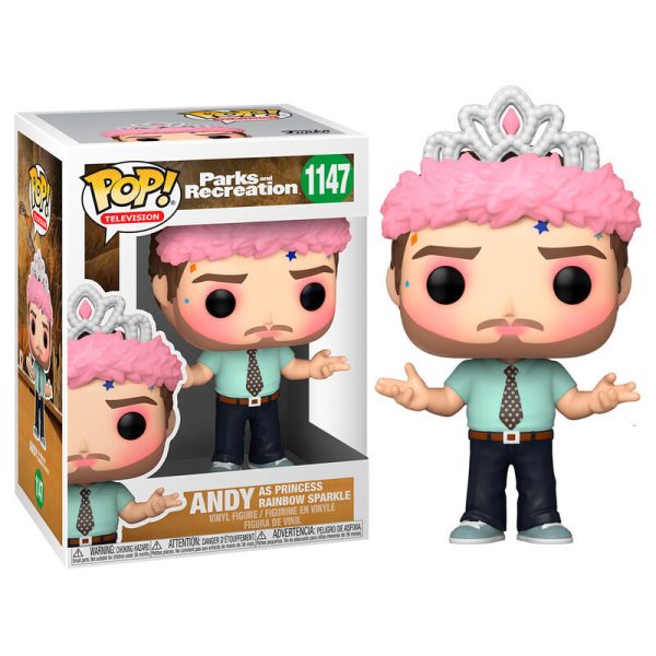 Funko pop de Andy vestido de princesa