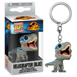 llavero funko de velociraptor