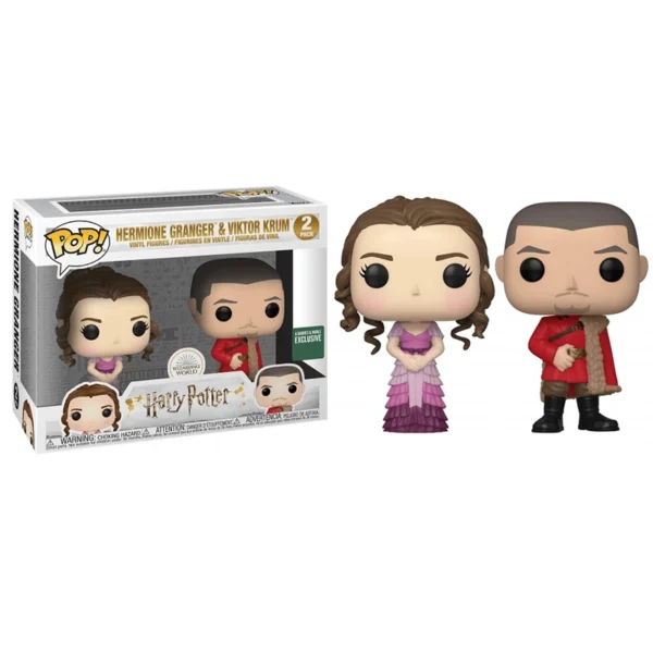 Pack 2 FUNKO Hermione con Krum