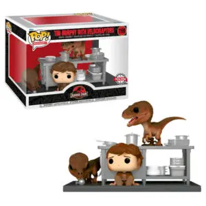 funko tim murphy con velociraptores 1199