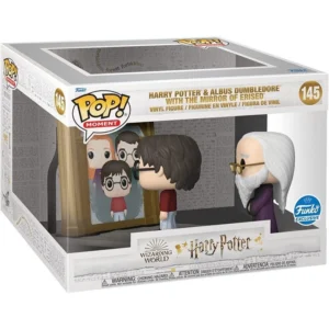 figura POP Harry Potter y Albus Dumbledore frente al Espejo 145