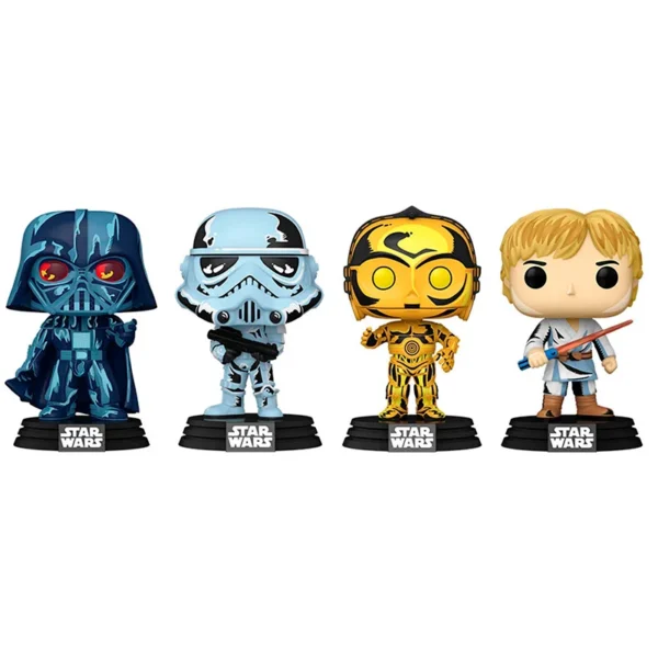 Pack 4 figura POP Star Wars