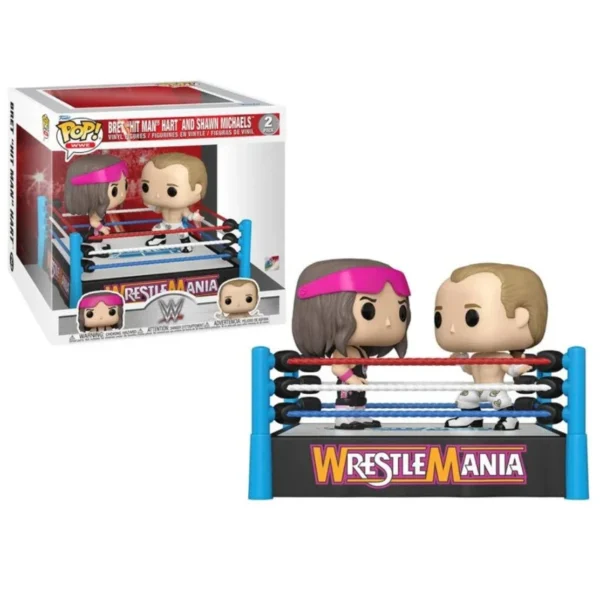 Pack FUNKO Bret Hart Vs Shawn Michaels en el Ring