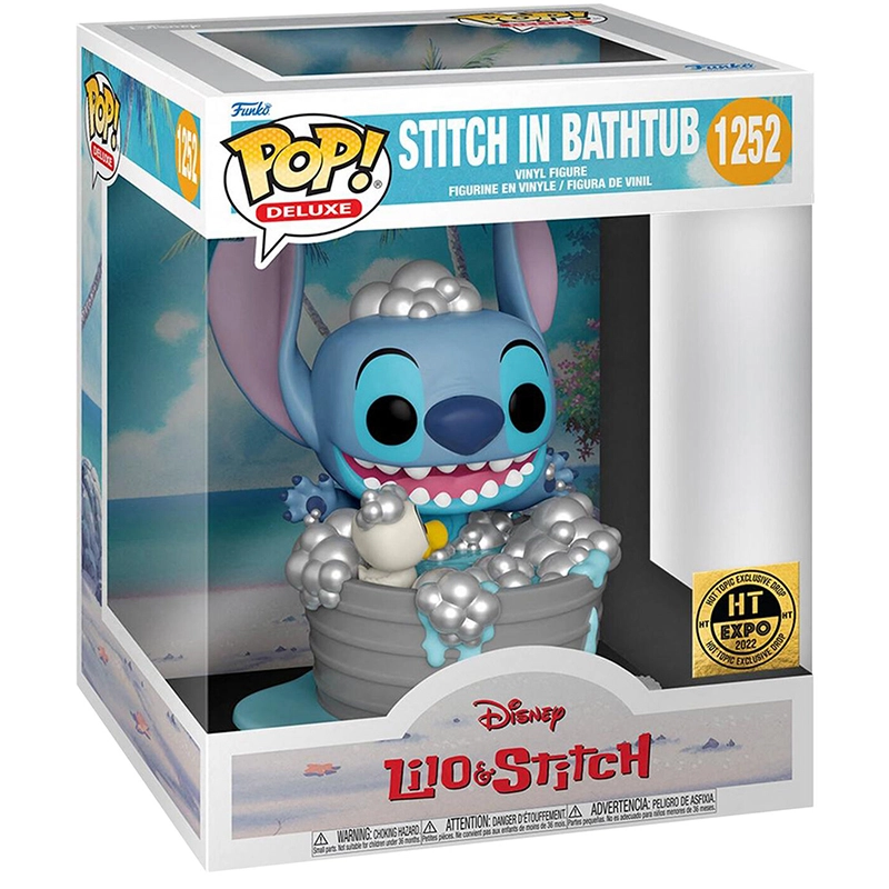 Llavero Funko Pop! Stitch en Bañera (Lilo & Stitch)