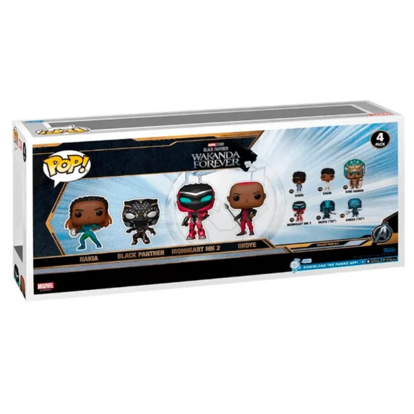 Pack 4 muñeco POP Wakanda Forever