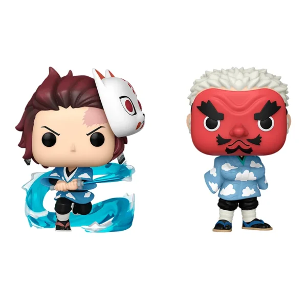 Pack 2 FUNKO POP Tanjiro Kamado y Sakonji Urokodaki