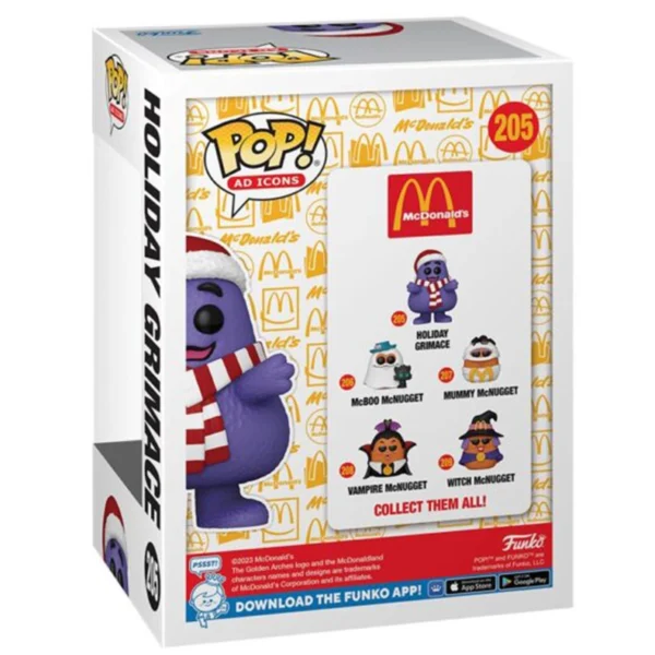 FUNKO POP Grimace Navideño 205 - McDonalds - Imagen 3