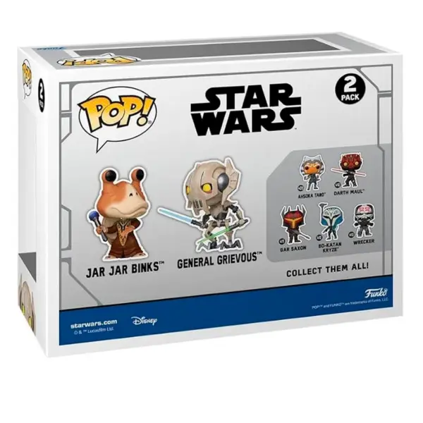 Pack 2 POP Jar Jar Binks VS General Grievous