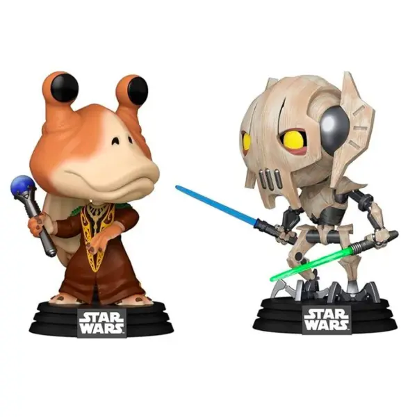 Pack 2 FUNKO POP Jar Jar Binks VS General Grievous