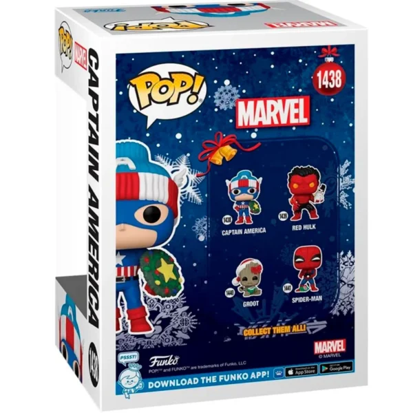 muñeco POP Capitan America Navidad 1438