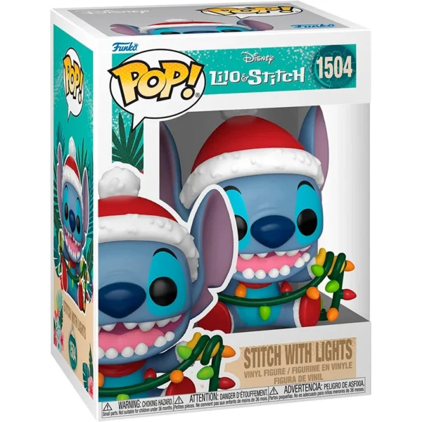 muñeco POP Stitch con Luces de Navidad 1504