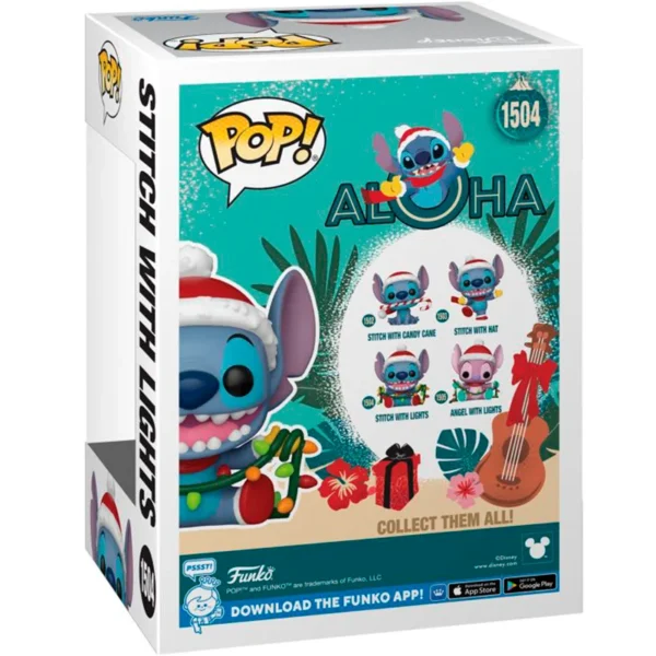 figura POP Stitch con Luces de Navidad 1504