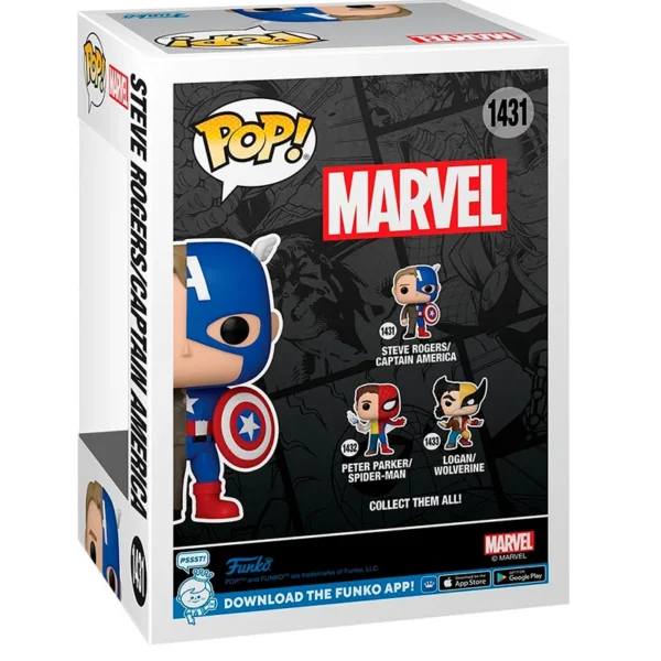 muñeco POP Steve Rogers y Capitan America 1431