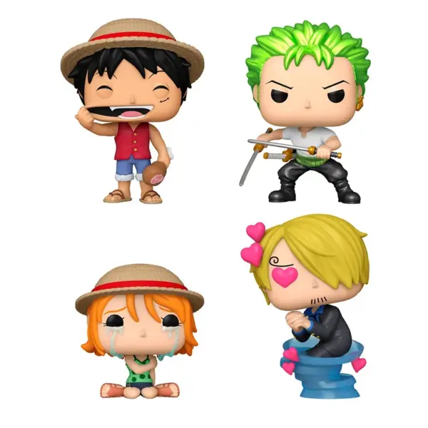 Pack 4 FUNKO POP One Piece